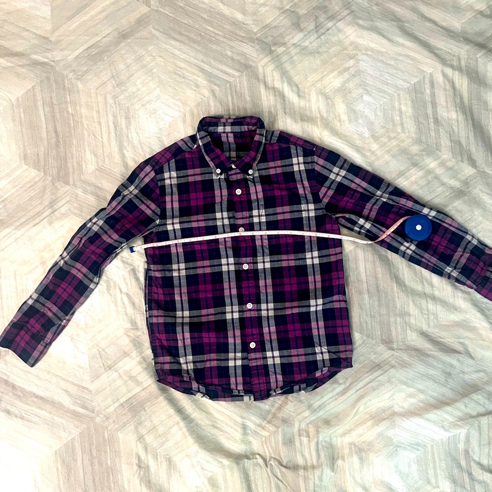 Purple long sleeve button down Size 8